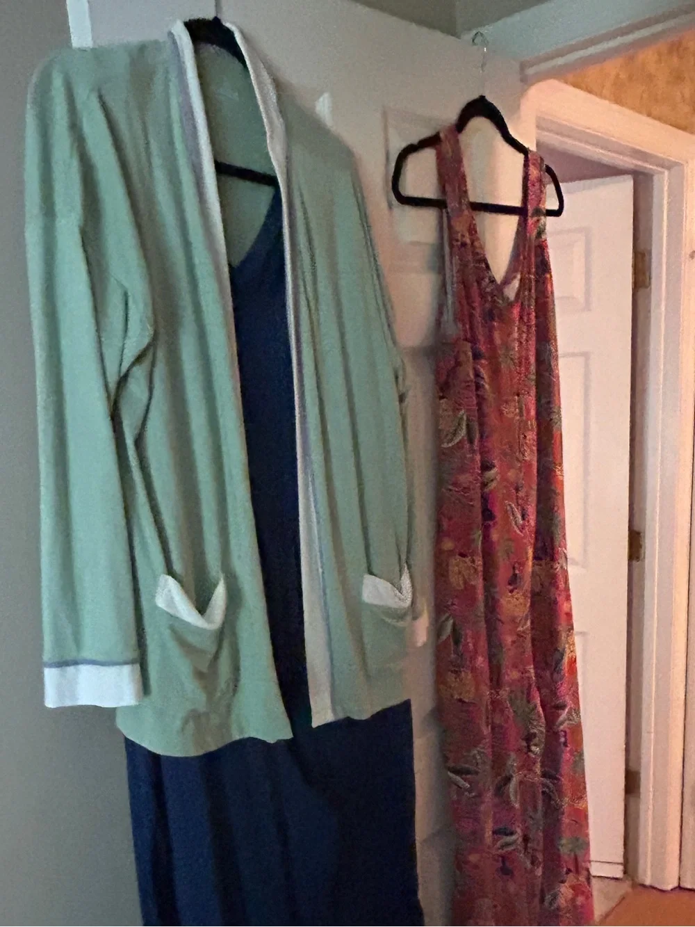 Cuddl Duds Tall Wide Leg Flexwear V-Neck Jumpsuits Cardigan Women’s TXL XL Tall